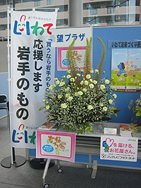 アイーナのいわて未来づくり機構ブースで展示した模様
